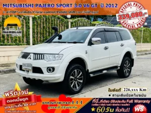 MITSUBISHI PAJERO SPORT 3.0 V6 GT  ปี 2012 เกียร์AUTO SporTronic